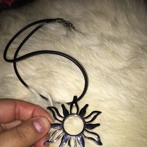 Sun choker necklace